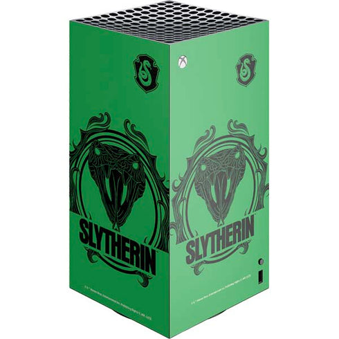 Wizarding Worlds Harry Potter Slytherin Illustration XBox Series X Digital Edition Console Skin