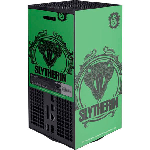 Wizarding Worlds Harry Potter Slytherin Illustration XBox Series X Digital Edition Console Skin