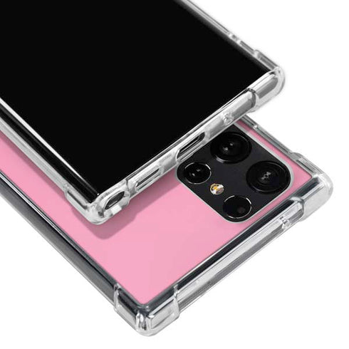 Smart Cover Pink Galaxy S23 Ultra Clear Case