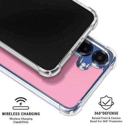 Smart Cover Pink Galaxy S25 Plus Clear Case