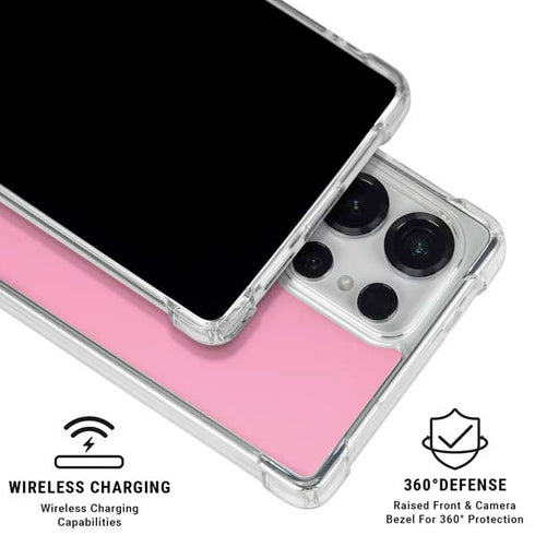 Smart Cover Pink Galaxy S25 Ultra Clear Case