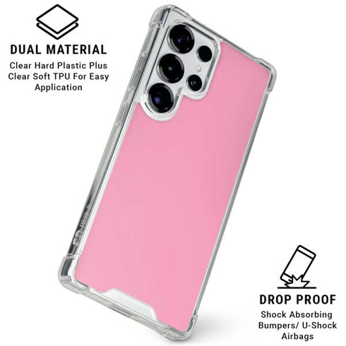 Smart Cover Pink Galaxy S25 Ultra Clear Case