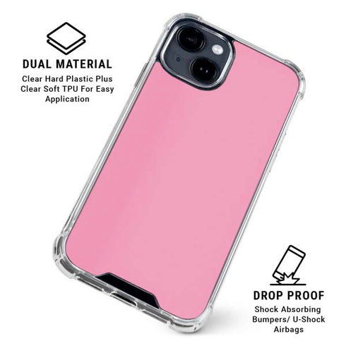 Smart Cover Pink iPhone 15 Clear Case