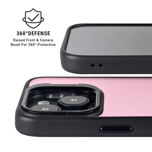 Smart Cover Pink iPhone 15 Kickstand Case