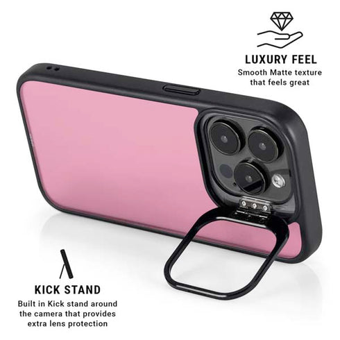 Smart Cover Pink iPhone 16 Pro Kickstand Case