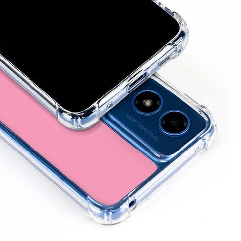 Smart Cover Pink Moto G 5G (2024) Clear Case
