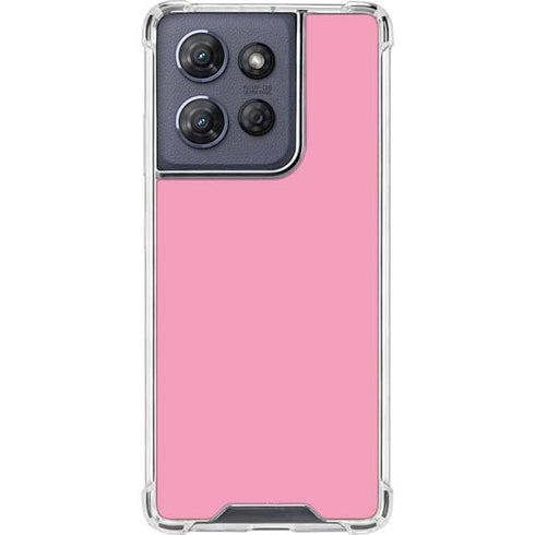Smart Cover Pink Moto G Power 5G (2025) Clear Case
