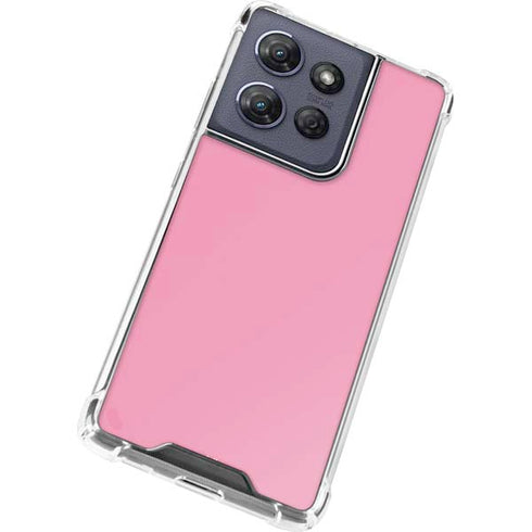 Smart Cover Pink Moto G Power 5G (2025) Clear Case