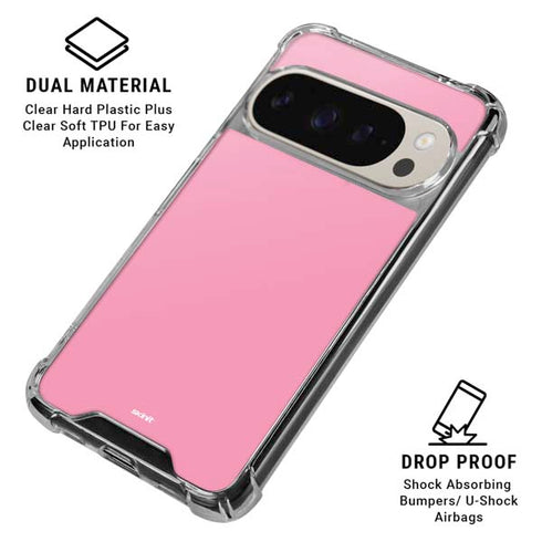 Smart Cover Pink Pixel 9/9 Pro Clear Case