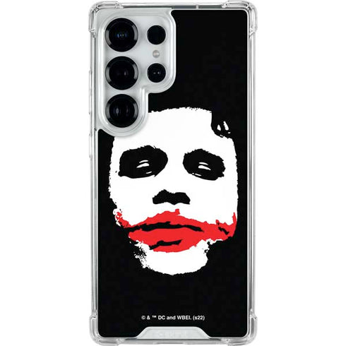 The Dark Knight Smeared Joker Galaxy S25 Ultra Clear Case