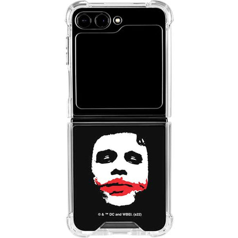 The Dark Knight Smeared Joker Galaxy Z Flip6 Clear Case