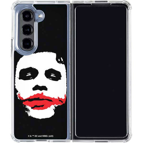 The Dark Knight Smeared Joker Galaxy Z Fold5 5G Clear Case