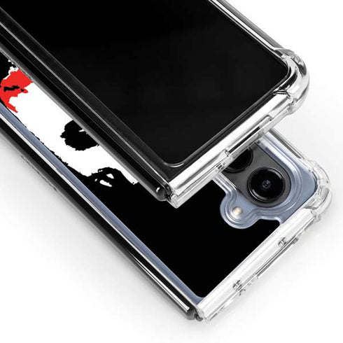 The Dark Knight Smeared Joker Galaxy Z Fold5 5G Clear Case