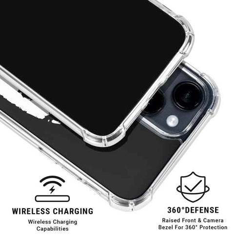 The Dark Knight Smeared Joker iPhone 15 Clear Case