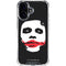 The Dark Knight Smeared Joker iPhone 16 Plus Clear Case
