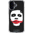 The Dark Knight Smeared Joker iPhone 16 Plus Clear Case