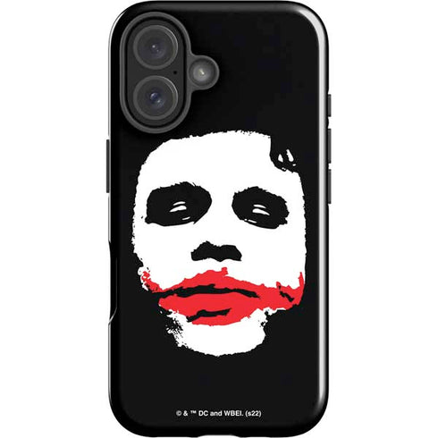 The Dark Knight Smeared Joker iPhone 16 Plus Impact Case