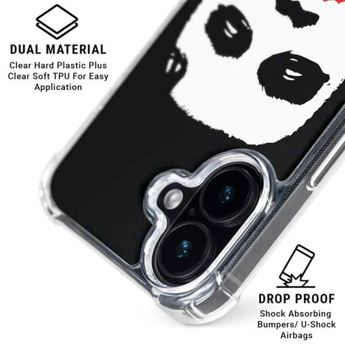 The Dark Knight Smeared Joker iPhone 17 Clear Case