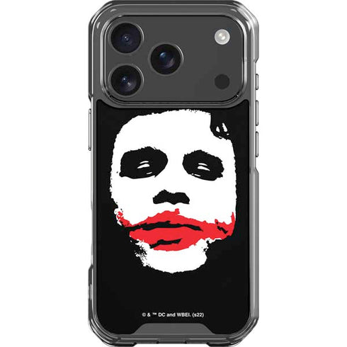 The Dark Knight Smeared Joker iPhone 18 Pro Clear Case