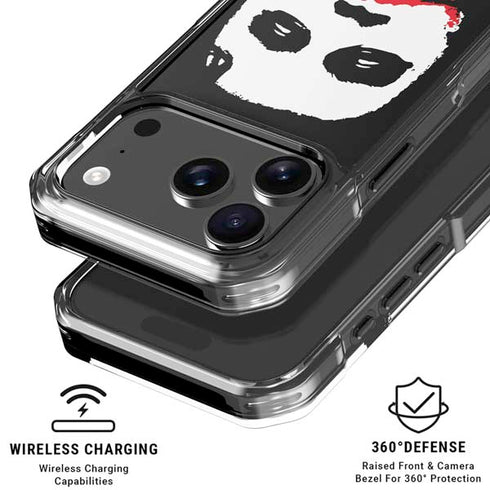 The Dark Knight Smeared Joker iPhone 18 Pro Clear Case