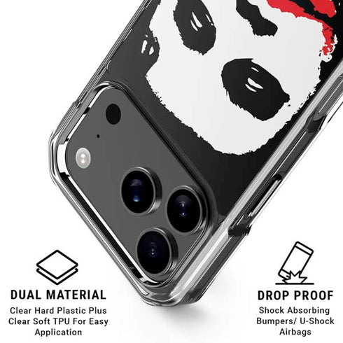 The Dark Knight Smeared Joker iPhone 18 Pro Clear Case