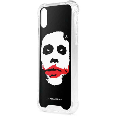 The Dark Knight Smeared Joker iPhone XS Clear Case