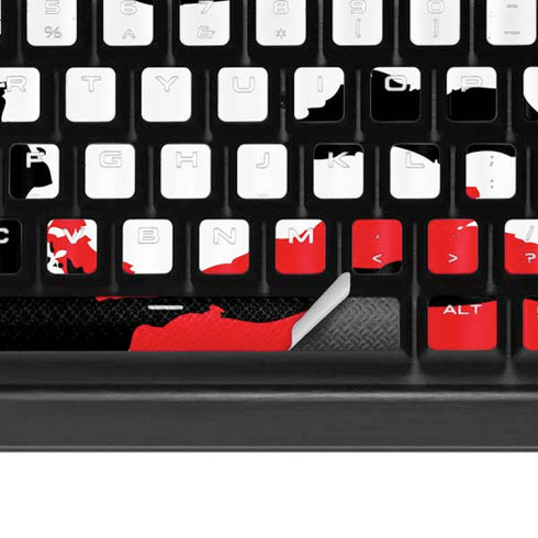 The Dark Knight Smeared Joker K95 RGB PLATINUM Mechanical Gaming Keyboard Skin