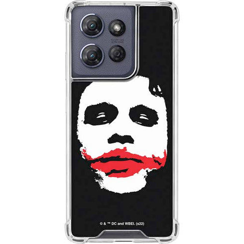 The Dark Knight Smeared Joker Moto G 5G (2025) Clear Case