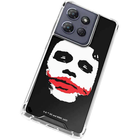 The Dark Knight Smeared Joker Moto G 5G (2025) Clear Case