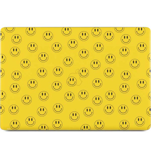 Happy Face Pattern MacBook Skins