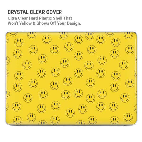Happy Face Pattern MacBook Cases