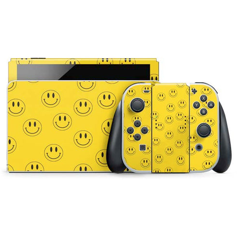 Happy Face Pattern Nintendo Skins