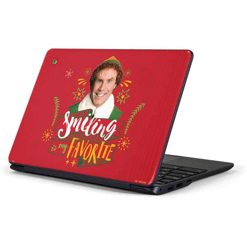Elf Smiling is my Favorite Samsung Chromebook Skin