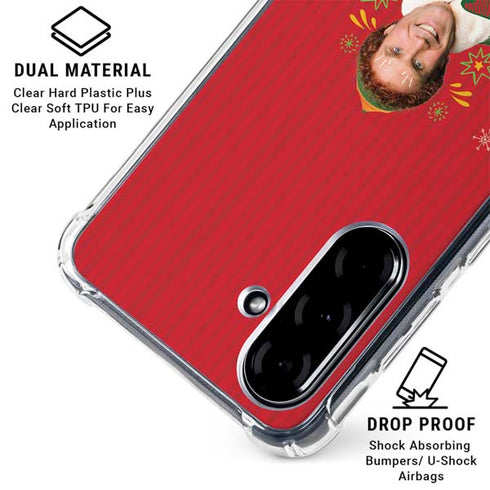 Elf Smiling is my Favorite Galaxy A36 5G Clear Case