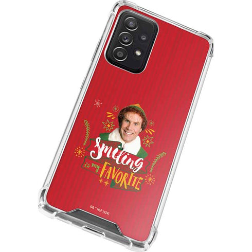 Elf Smiling is my Favorite Galaxy A72 5G Clear Case