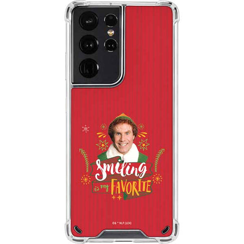 Elf Smiling is my Favorite Galaxy S21 Ultra 5G Clear Case