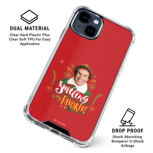 Elf Smiling is my Favorite iPhone 15 Clear Case