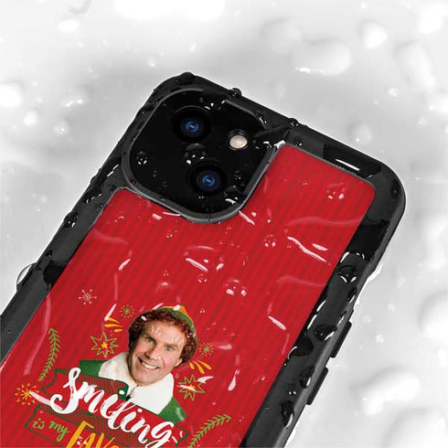 Elf Smiling is my Favorite iPhone 15 Plus Waterproof Case