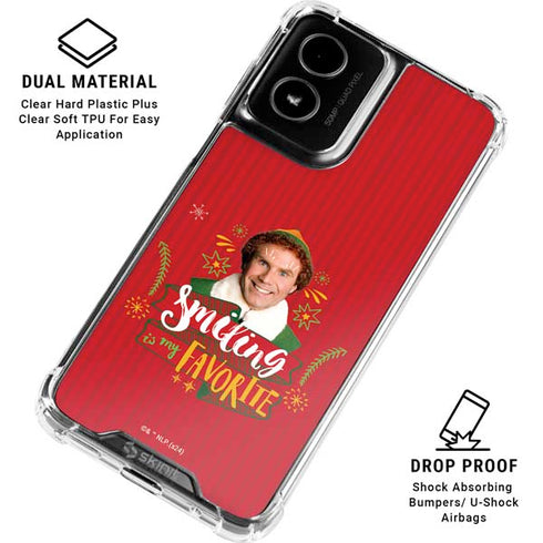 Elf Smiling is my Favorite Moto G Power 5G (2024) Clear Case