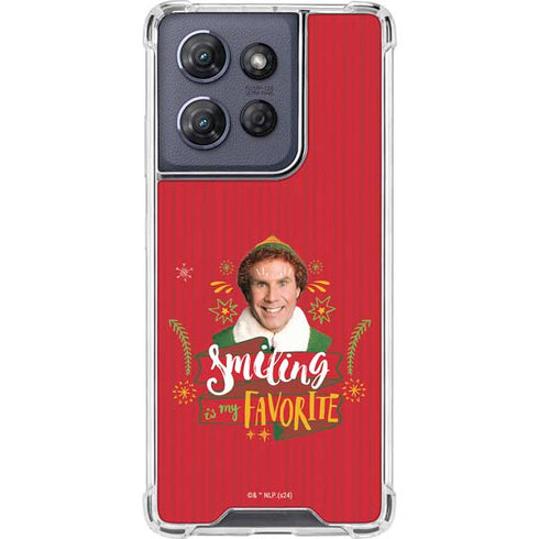 Elf Smiling is my Favorite Moto G Power 5G (2025) Clear Case