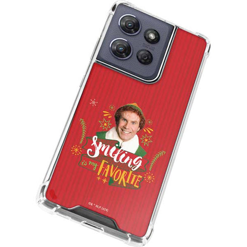 Elf Smiling is my Favorite Moto G Power 5G (2025) Clear Case