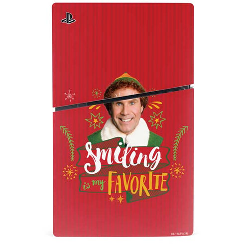 Elf Smiling is my Favorite PS5 Slim Digital Edition Console Skin
