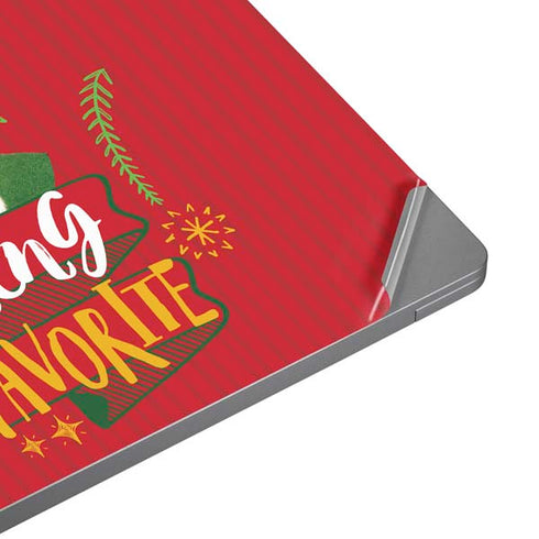 Elf Smiling is my Favorite Universal Laptop 15in (12.2 x 8.8in) Skin