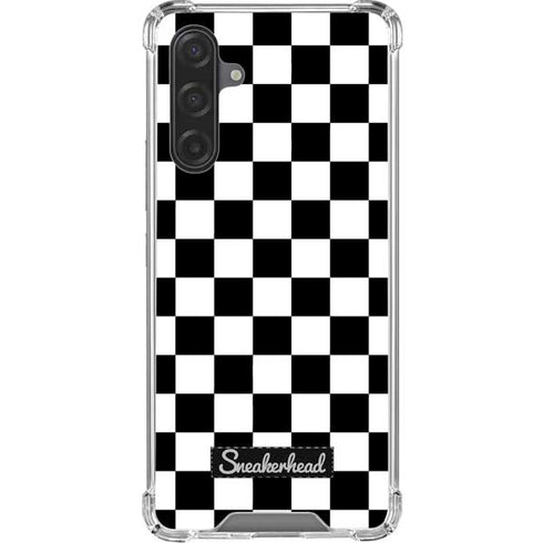 Sneakerhead Checkered Galaxy A17 Clear Case