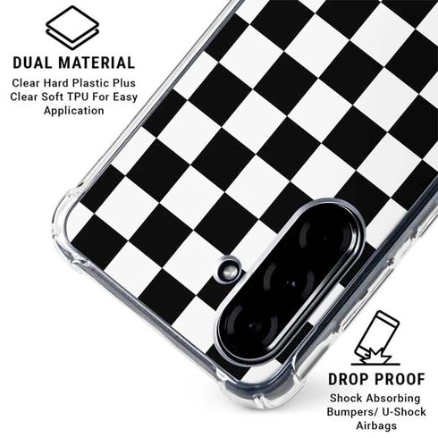 Sneakerhead Checkered Galaxy A36 5G Clear Case