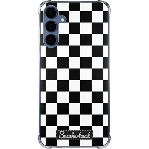 Sneakerhead Checkered Galaxy A55 5G Clear Case