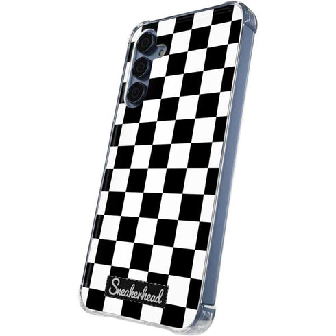 Sneakerhead Checkered Galaxy A55 5G Clear Case
