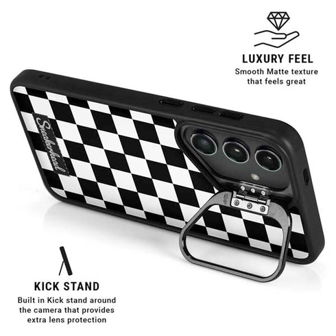 Sneakerhead Checkered Galaxy S25 Ultra Kickstand Case