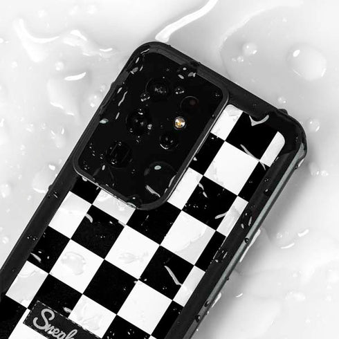 Sneakerhead Checkered Galaxy S24 Ultra Waterproof Case