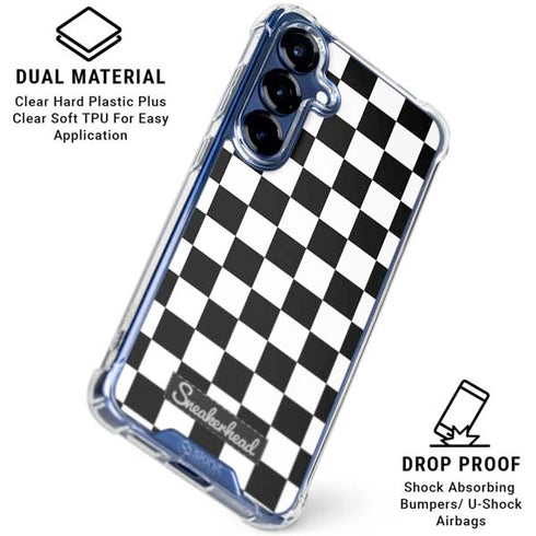 Sneakerhead Checkered Galaxy S25 Plus Clear Case